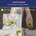 thumbnail image 2 of Syntus Commercial Grade Vacuum Sealer Bag Rolls, 1 Roll 11" x 20' & 1 Roll 8" x 20' BPA-Free Food Vacuum Bags for Storage, Meal Prep, Sous Vide, 2 of 6