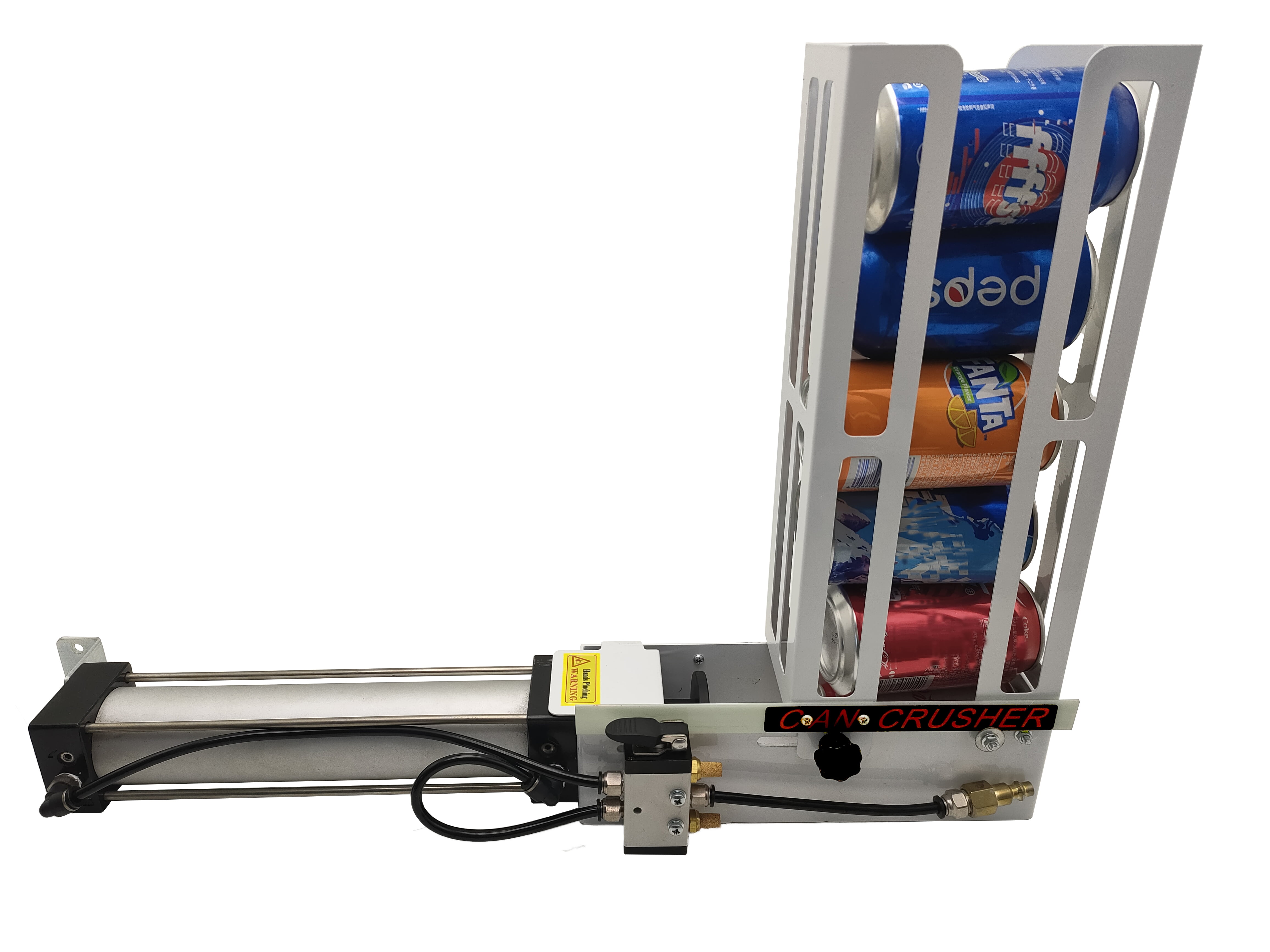 Can Crusher Load 6 Aluminum Cans Crusher Wall Mounted Button Valve Can