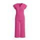thumbnail image 5 of Top y falda Conjunto de las mujeres de la moda de color sólido suelto de manga corta con cuello en V con pantalones cortados de pierna ancha Set de bolsillo Pantalones y Top Set para las mujeres, 5 of 6