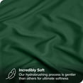 thumbnail image 4 of Bare Home Ultra-Soft Fitted Sheet + Pillowcase Set - Premium 1800 Collection - Deep Pocket - King, Forest Green, 4 of 8