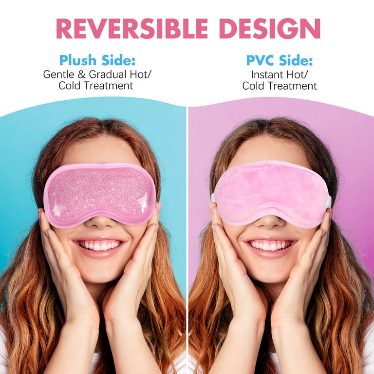LotFancy Cooling Ice Eye Mask, 2-Pack Hot Cold Therapy photo 2