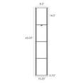 thumbnail image 7 of Kira Home Toro 63" Wood Floor Lamp with Shelves & Off White Shade, 23W CFL Bulb (100W Equivalent), Black, 7 of 7
