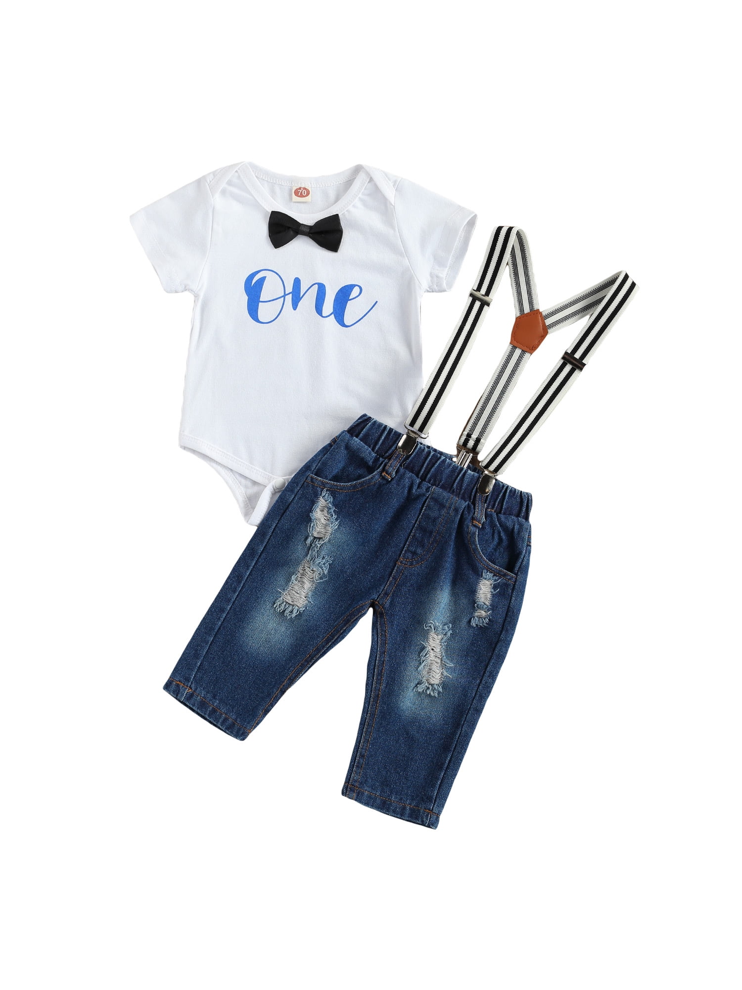 1st Birthday Outfit for Baby Boy Bowtie Romper, Jamaica Ubuy