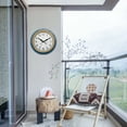 thumbnail image 4 of OCEST 16 Inch Large Outdoor Clock, Waterproof Retro Quartz Silent Clock with Thermometer& Hygrometer, Battery Operated Decor Clock for Patio, Pool, Fence, Porch, Garden, 4 of 7
