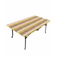 thumbnail image 6 of Brown Yellow Geometric Rectangle Tablecloth, Waterproof Elastic Fitted Table Covers for 6 Foot Tables, 32x72inch Decorative Tablecloths for Picnic, Camping, Indoor, Outdoor, Southwest Ethnic Country, 6 of 6
