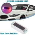 thumbnail image 2 of Unique Bargains Car Alarm Light Solar Power InteriorLED Car Anti Theft Device with USB Port Light Green Shell Clear, 2 of 6