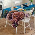 thumbnail image 4 of Funny Diving Panda Rectangle Tablecloth, Ocean Sea Coastal Coral Fish Marine Life Waterproof & StainResistant Tablecloth, Washable Oil-proof Table Cover for Dining/Party/Wedding/Buffet 54x108 In, 4 of 9