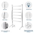 thumbnail image 4 of Towel Warmers for Bathroom, Heated Towel Rack with Timer, Towel Heater with Wall Mounted Plug-in Design for Drying Spa - 6 Bars, 4 of 8