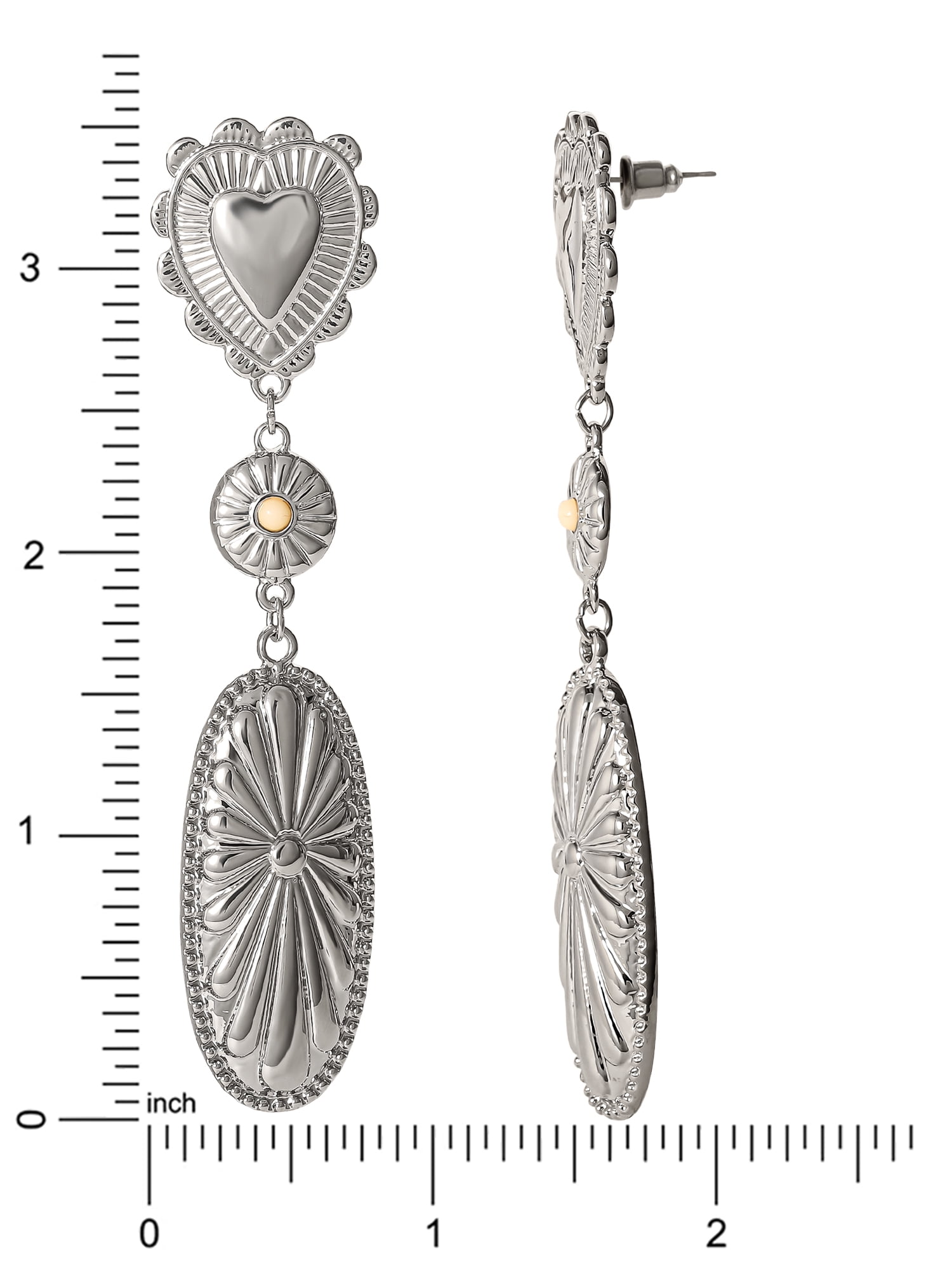 Jessica Simpson Heart Drop Earring