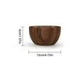 thumbnail image 3 of Small Wooden Salad Bowl, Handmade Natural Wood Serving Bowl for Fruits & Salads, Decorative Round Dish for Kitchen Dining, Farmhouse Table Centerpiece, 3 of 7