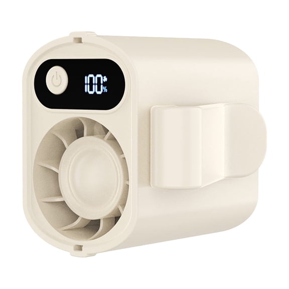 3000mAh Portable Waist Fan, Rechargeable Clip on Wearable Belt Personal Fan With 3 Speeds Cooling For Outdoor, Camping, Travel, Fishing,White#A
