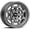 Matte Gunmetal, variant on RockTrix RT117 17 inch Wheel for 2004-2026 Ford F150, 17x9 6x135 Rims -12mm Offset, 4.5in Backspacing, Machined Gunmetal, 2200 lb Weight Rating, Also compatible with Bronco Raptor