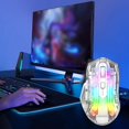 thumbnail image 3 of Transparent Wireless Tri - Mode RGB Gaming and Esports, 3 of 5