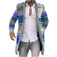 thumbnail image 2 of Qertyioot Cardigan Long pour Hommes Imprimé Mode, 2 of 9