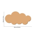 thumbnail image 3 of Cloud Shaped Bulletin Board Adhesive Pin Board Wall Mount Display Board, Cute Cloud-Shaped Thick Board for Photos Notes and Reminders, No-Drill Wall Decor for Kid Room Study and Office Display, 3 of 6