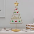 thumbnail image 5 of Tabletop Mini Christmas Tree,Artificial Tabletop Christmas Tree with Lights,Tabletop Metal Christmas Tree Wrought Iron Ornament Display Stand Christmas Ornament,Desktop Decorations Mini Xmas Tree, 5 of 6