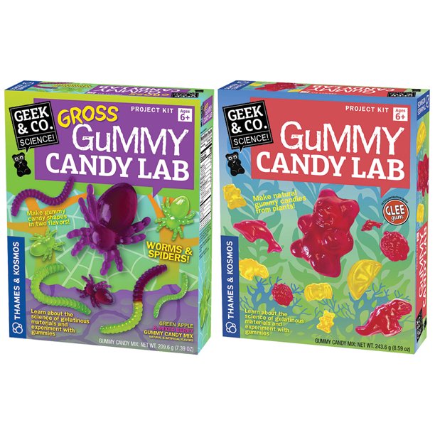 (Set) Gummy Candy Lab Kits Spiders, Worms & Classic Shapes Project