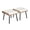2-Piece, variant on Dextrus 5-Piece Outdoor Wicker Furniture Set, 2 Outdoor Patio Chairs With 2 Ottomans and Coffee Table