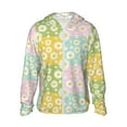 thumbnail image 2 of Lsque Daisies Flowers UPF 50+ Lightweight Sun Protection Men's Women's Long Sleeve Shirt, Hoodie Performance -Medium, 2 of 9