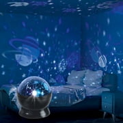 Brightside Cosmo LED Projector, Multicolor Rotating Lights, USB/Battery Powered
