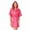 Hot Pink, variant on LIIPEE Women's Hooded Silk Robes Satin Kimono Robe Short Silky Bathrobe Bridesmaid Wedding Party Sleepwear Versatile Pajamas