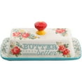 thumbnail image 4 of The Pioneer Woman Vintage Floral Salt and Pepper and Butter Dish Set, 4 of 6