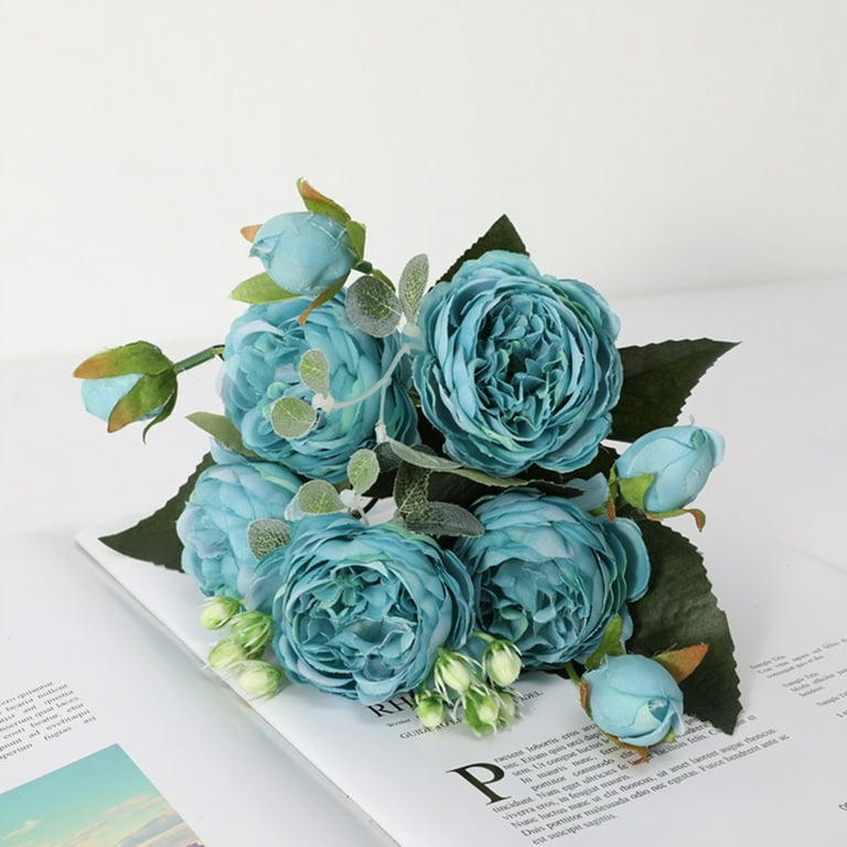 Artificial Flowers Bouquets of Peony Realistic Fake Flower 