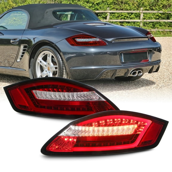 AKKON - For [Sequential LED Signal] Porsche 2005-2008 Boxster 987 2006-2008 Cayman Tail Lights Lamps