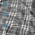 thumbnail image 3 of Juego de Sábanas de Lujo Bare Home King 100 % Algodón Franela 4 Piezas Gris/blanco, 3 of 7