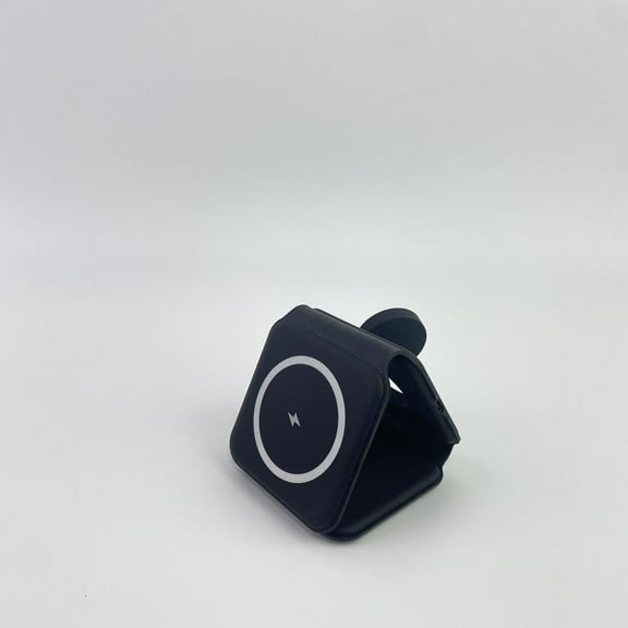 Voyzit Wireless chargers,3 in 1 Foldable Wireless Charger, Magnetic Fast Wireless Charging Pad Black