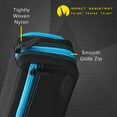 thumbnail image 4 of Casemaster Plazma Pro Dart Case Black with Blue Zipper and Phone Pocket, 4 of 10