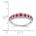 thumbnail image 3 of Primal Gold 14 Karat White Gold Diamond and Ruby Ring, 3 of 4
