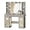 Grey, variant on Makeup Vanity Desk with Mirror and Lights, Grey Vanity with Glass Top, LED Lights & Power Outlet, 3 Drawers & 2 RGB Glass Cabinets, Adjustable Lighted Dressing Table for Women & Girls Bedroom