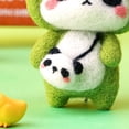 thumbnail image 4 of Needle Felting Kit DIY Handmade Wool Pedant Materials Cartoon Panda Shape for Beginners, 4 of 5