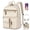 Beige, variant on RAINSMORE 15.6 Inch Laptop Backpack for Women Anti-Theft Water Resistant Travel Backpack Fashion Work College School Backpack with USB Charging Port, Large Capacity Business Computer Bag, Black