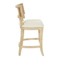 thumbnail image 7 of Home Square 3 Piece Coastal Linen Fabric Counter Stool Set in Beige, 7 of 7