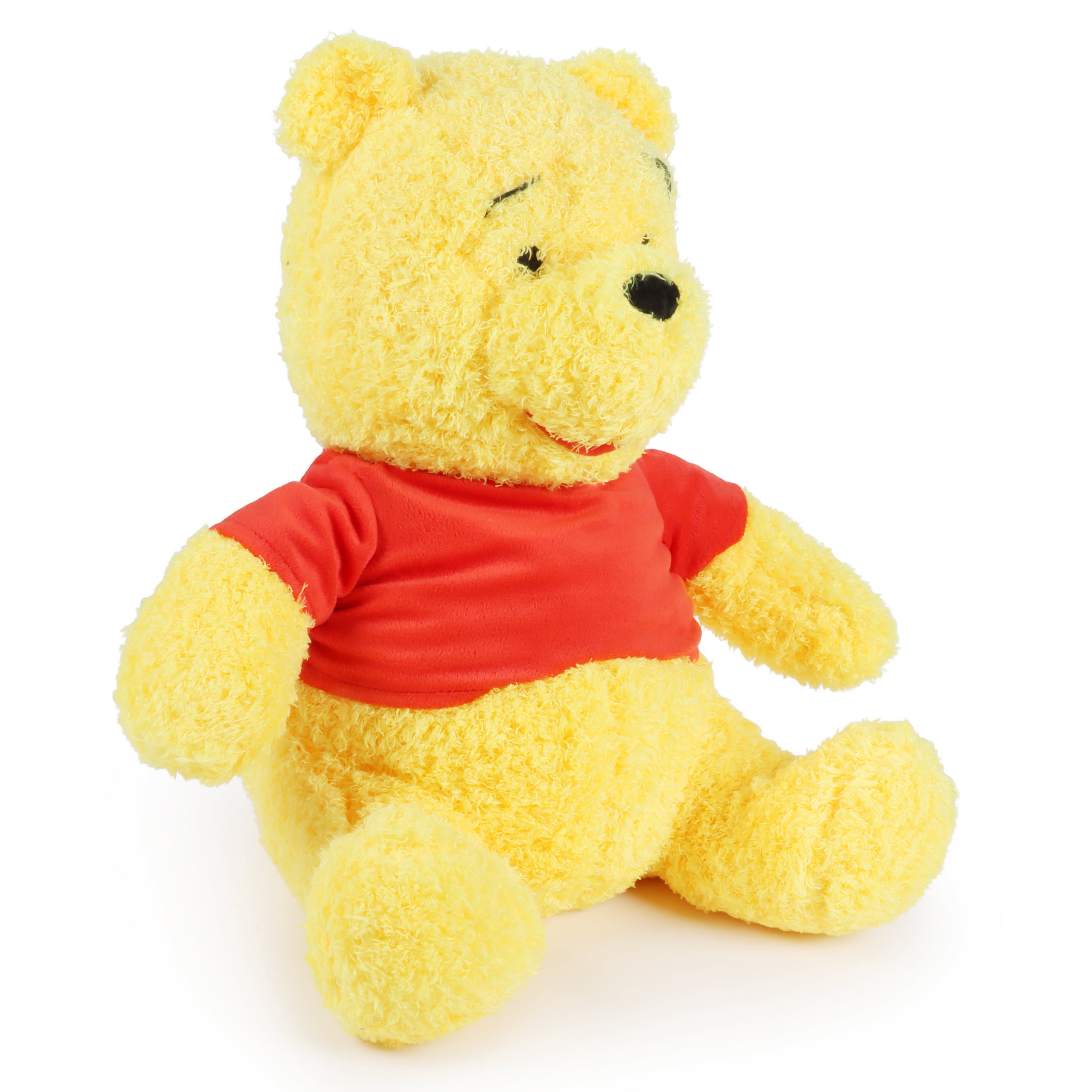 Winnie The Pooh Kids Fuzzy Decorative Weighted Pillow Buddy, Polyester, Yellow & Red, Disney