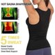 thumbnail image 3 of Traje de sauna para mujer Yashi chaleco de entrenamiento de cintura 3XL azul, 3 of 5