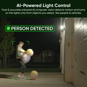 Wyze - Floodlight Camera Pro, 3000 Lumen LEDs, 180° Wide View, 2k HD Outdoor Wi-Fi Floodlight Home Security Camera - White