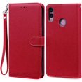 thumbnail image 1 of For Huawei P Smart 2019 Case POT-LX1 POT-LX3 Leather Wallet Flip Case For Huawei P Smart 2019 Case Silicone Cover Coque Fundas Dark Red-Strap P Smart 2019 POT-LX1, 1 of 6