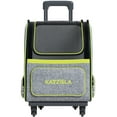 thumbnail image 6 of Katziela Wheeled Pet Carrier Backpack, Double Airline Approved, Gray & Green Pack of 1, 6 of 7