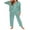 Green Stripes, variant on Women Valentine's Day Pajamas Set Long Sleeve Love Printed Satin PJ Sets Button-Down Pajama Sleepwear Loungewear