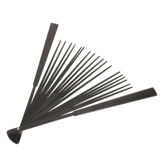 NICEXMAS Japanese Fan Frame Bamboo Folding Fan Frame for Message Writing Black 1Pcs
