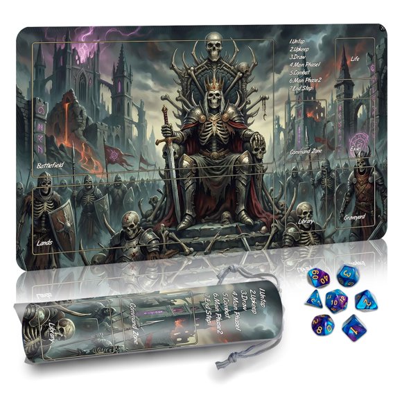Tapete de juego Partypda MTG 61 x 36 cm, impermeable y antideslizante