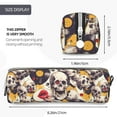 thumbnail image 3 of Fotbe lips record rock Skull Pattern Leather Pencil Case, Pencil Pouch with Durable Zipper, Compact and Stylish Organizer for Stationery, Art Supplies, Travel Essentials, 3 of 7