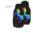 thumbnail image 6 of KAKALAD Galaxy rainbow unicorn Car Seat Covers Set Vehicle Front Seats Protector 2 Pcs, 6 of 9