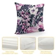 thumbnail image 4 of Chilfamy Flower Pattern Pink and White Pillow Covers for Couch Sofa Indoor Outdoor Short Plush Printed on Both Sides 1PC 20x20in, 4 of 5