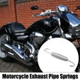 thumbnail image 2 of Unique Bargains 2pcs 33mm 1.3' Motorcycle Exhaust Pipe Spring with U Shape Hooks Stainless Steel Silver Tone, 2 of 6