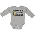 thumbnail image 3 of Inktastic Daddy's Fishing Buddy Boys Long Sleeve Baby Bodysuit, 3 of 5