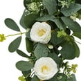 thumbnail image 6 of Luxcidy Artificial Eucalyptus Garland with Flowers, Fake Rose Flower Garland, Floral Vines Roses Eucalyptus Vine for Party Wedding Decor (Green), 6 of 6